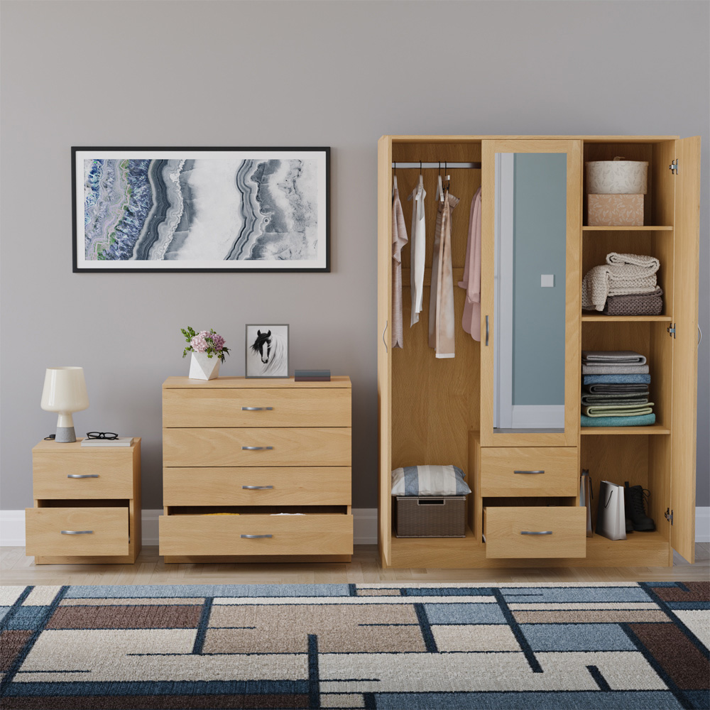 VIDA DESIGNS Riano Pine 3 Piece Bedroom Furniture Set Image 3