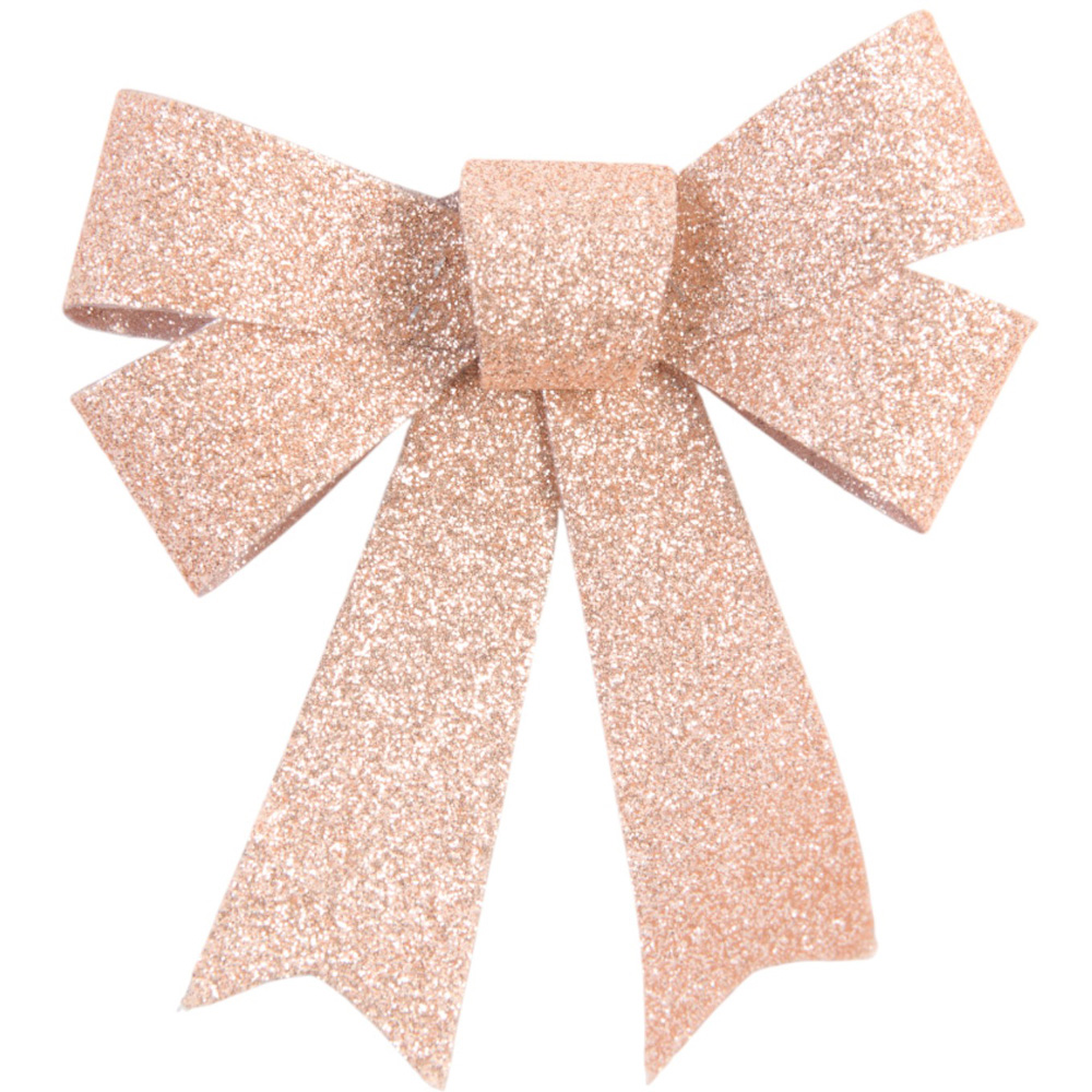 Glitter Decorative Bows 4 Pack Image 3