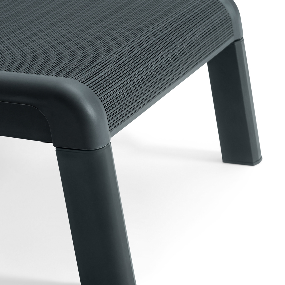Keter Mallorca Set of 2 Graphite 4 Position Backrest Sun Loungers Image 6