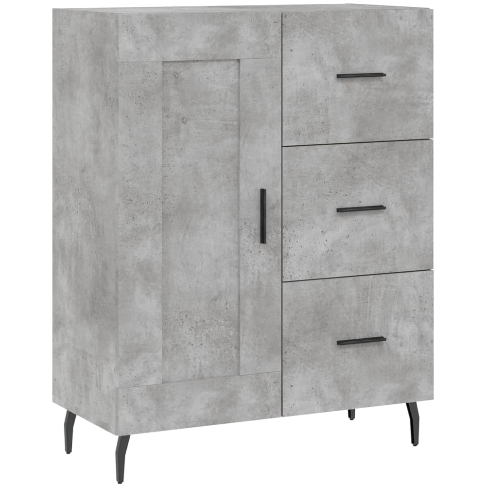 vidaXL 3 Door 3 Drawer Grey Highboard Image 5