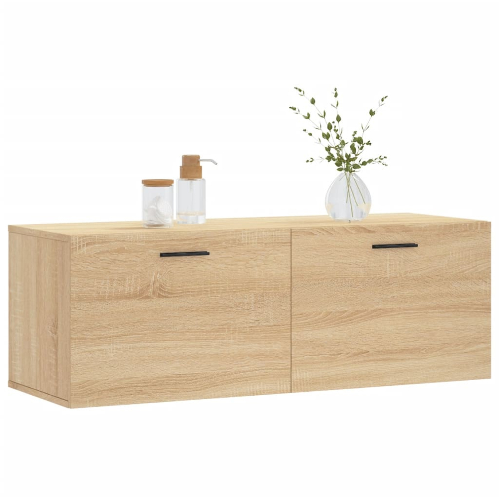 vidaXL 2 Door Sonoma Oak Wall Cabinet Image 3