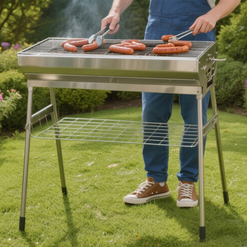 Gr8 Garden Folding Charcoal Barbecue Grill Image 2