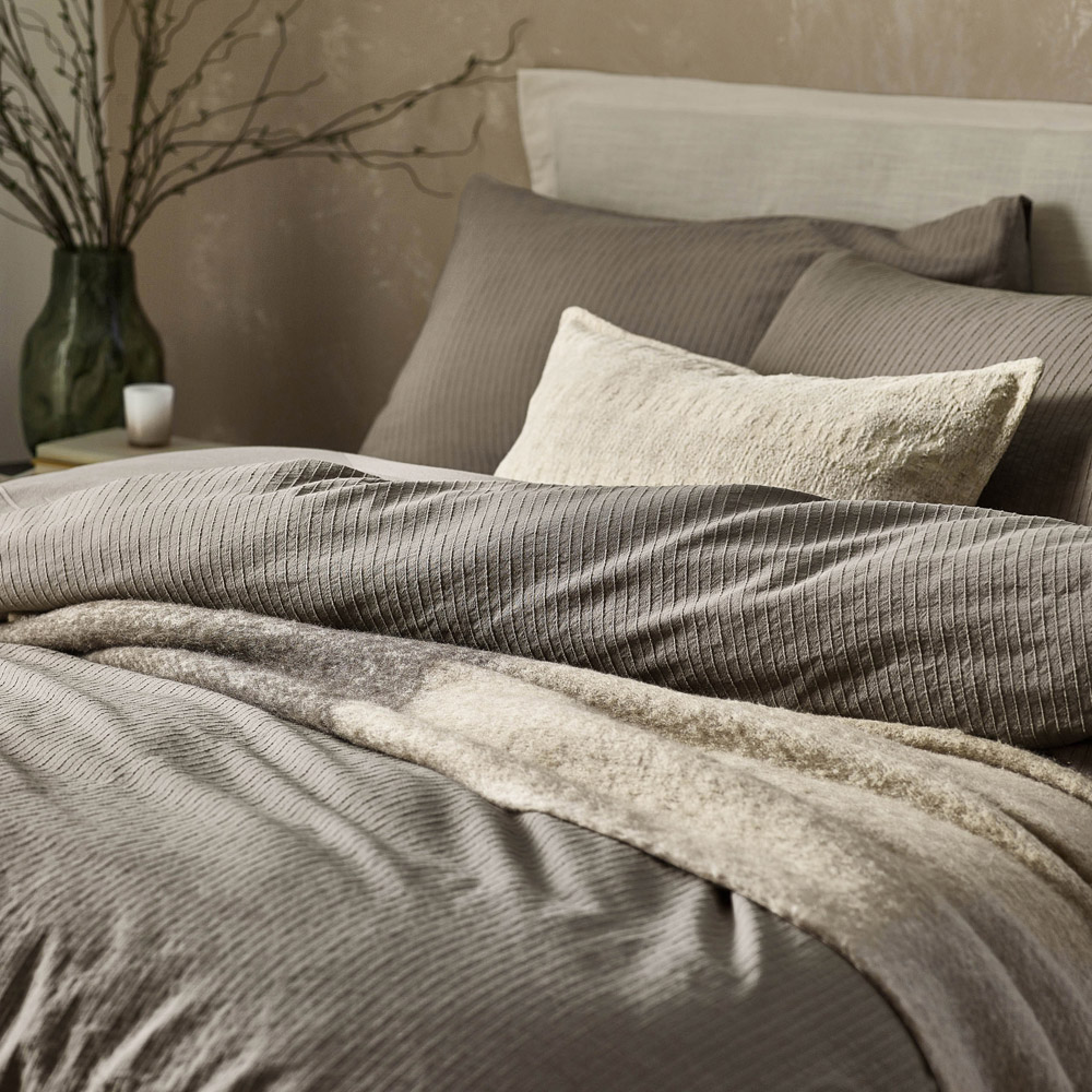 Yard Malton Single Mole Stripe Duvet Set Image 2