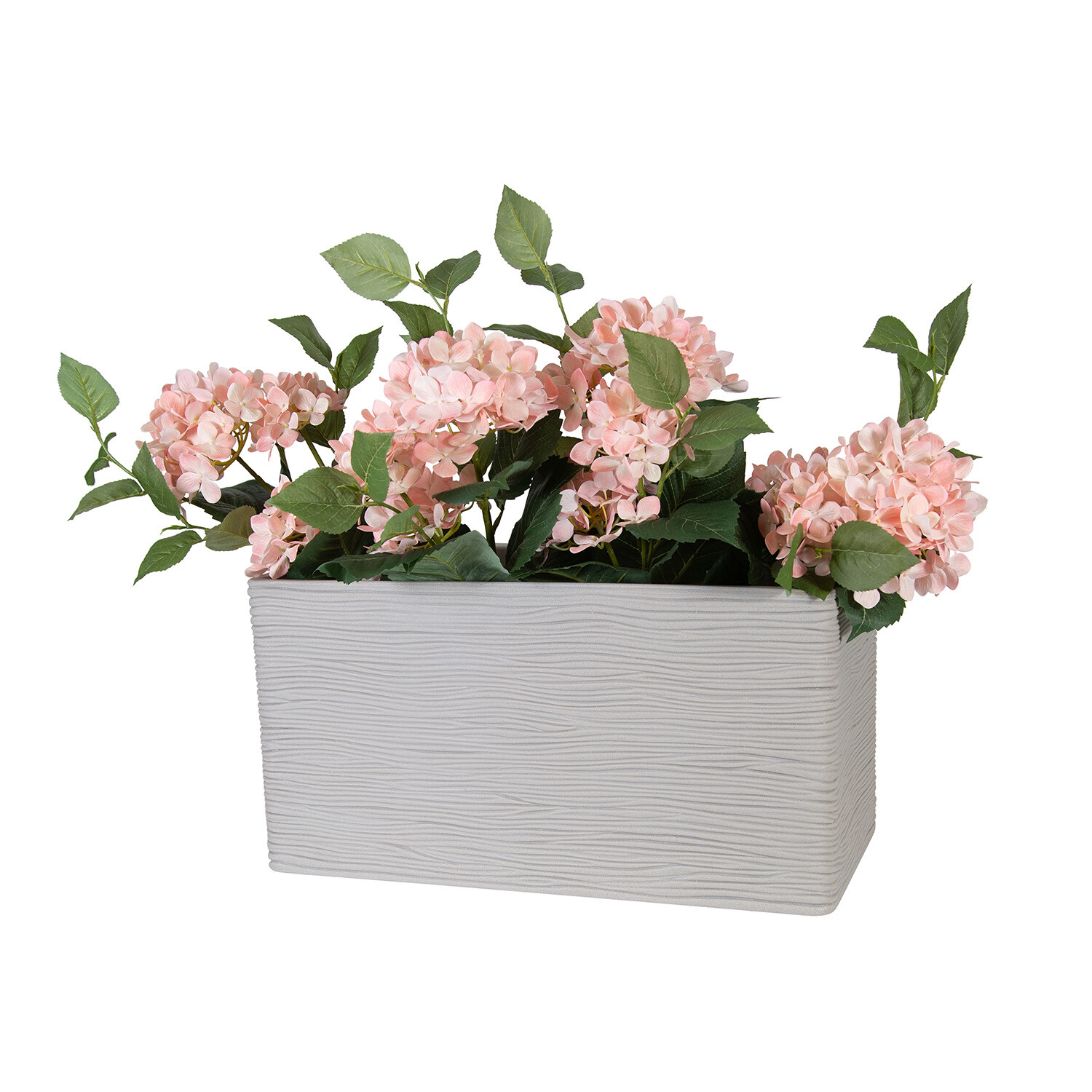 Amalfi Trough Decorative Planter - Grey Image 2