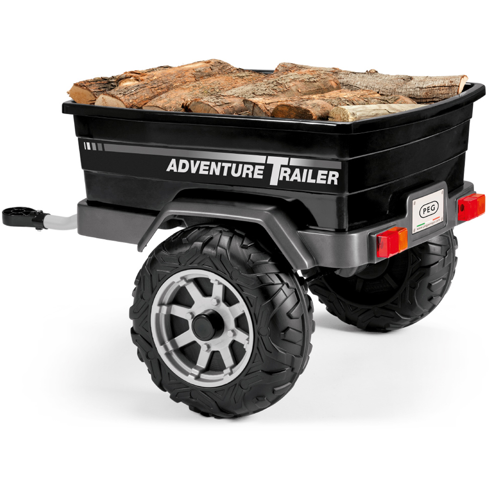 PEG Adventure Kids Ride-On Trailer Black Image 3