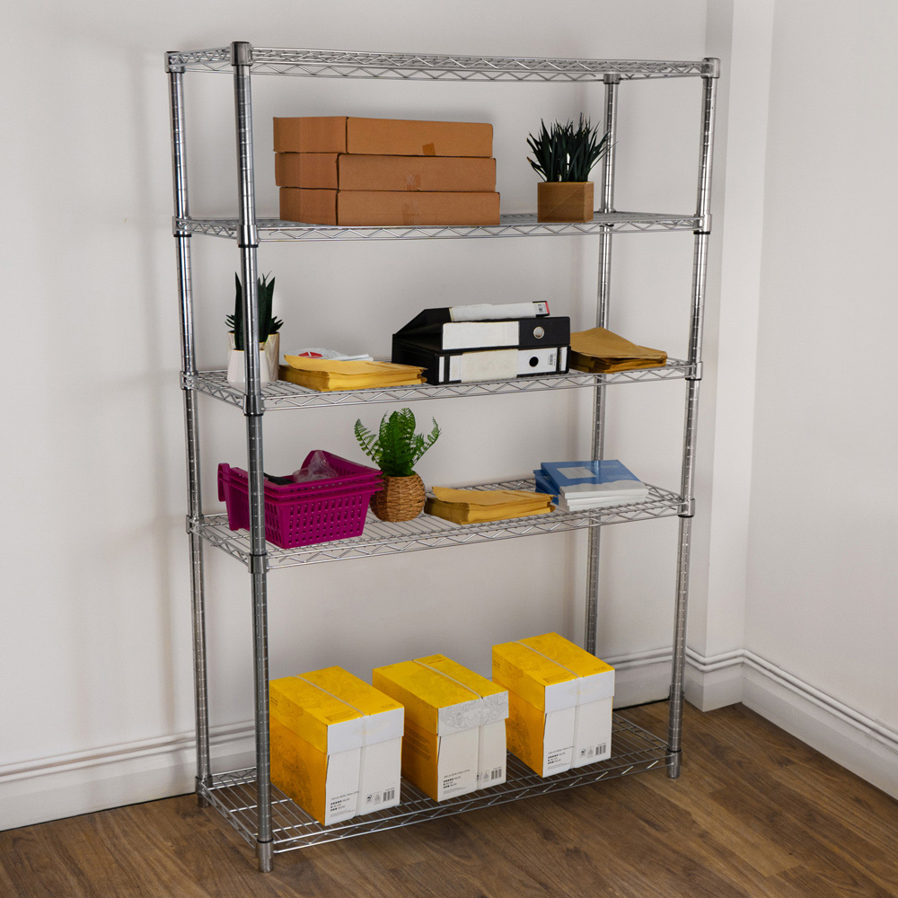 KuKoo Silver Wire Racking 45 x 150 x 180cm Image 5