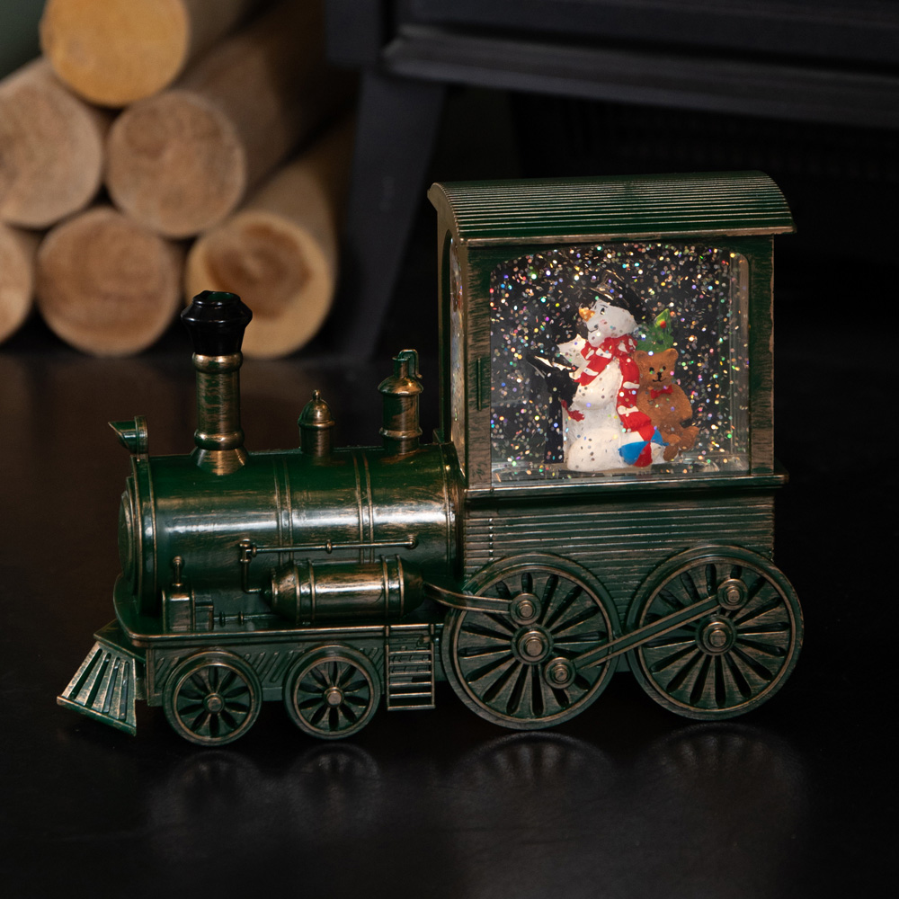 Samuel Alexander Snow Swirl Frosty All Aboard Christmas Decoration 17cm Image 2