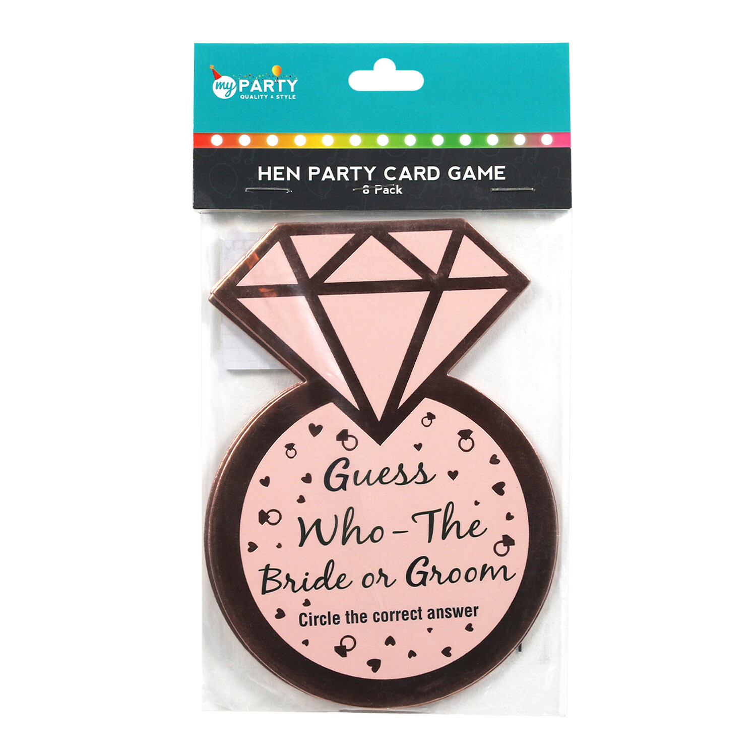 Pack of 8 Hen Party Card Game Image 1