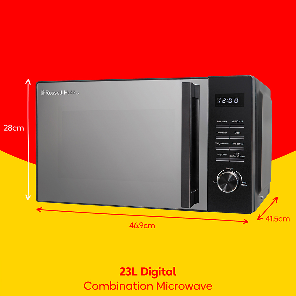 Russell Hobbs RHM2366B Black 23L Digital Combination Microwave 900W Image 9