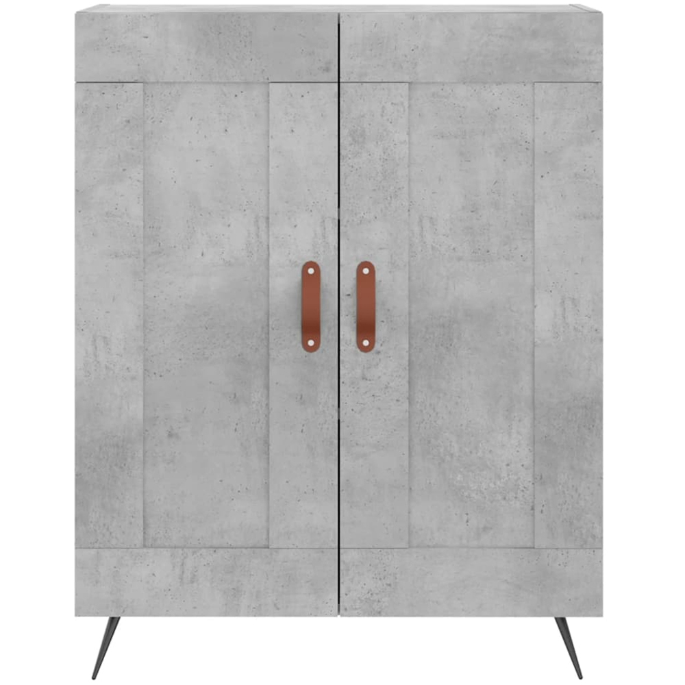 vidaXL 4 Door Concrete Grey Highboard Image 8