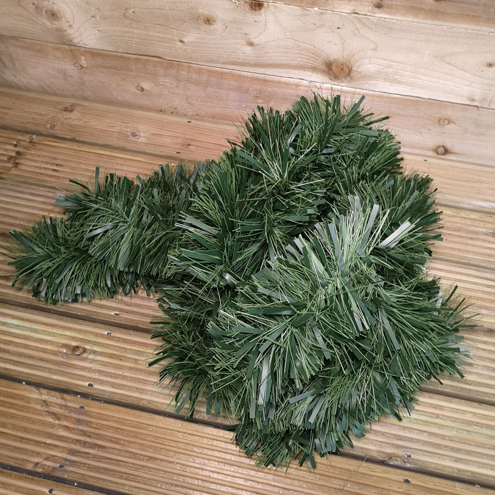 Samuel Alexander Green Chunky Cut Tinsel Garland 10m Image 5