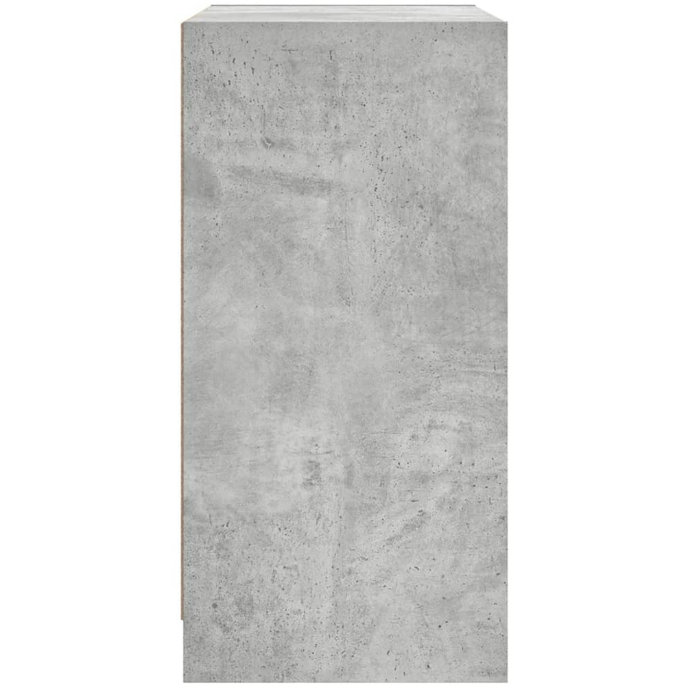 vidaXL 4 Door Concrete Grey Side Cabinet Image 6