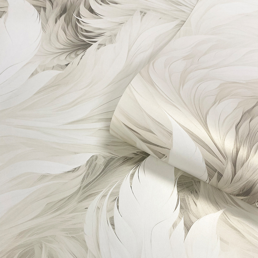 Muriva Plumes Ivory Wallpaper Image 2