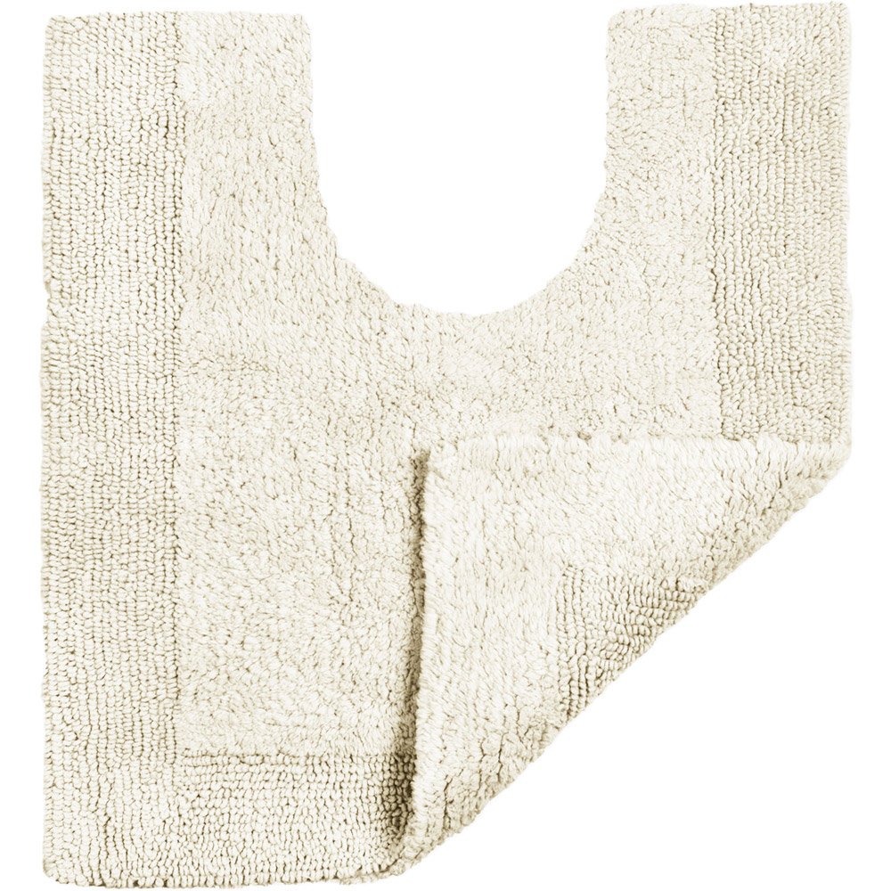 Allure Bath Fashions Elegance Cream Reversible Pedestal Mat 53 x 55cm Image 2