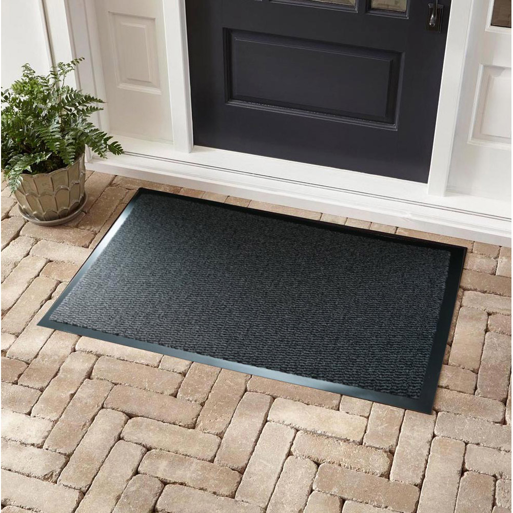 Desire Rugs Anthracite Anti Slip Door Mat 80 x 140cm Image 2