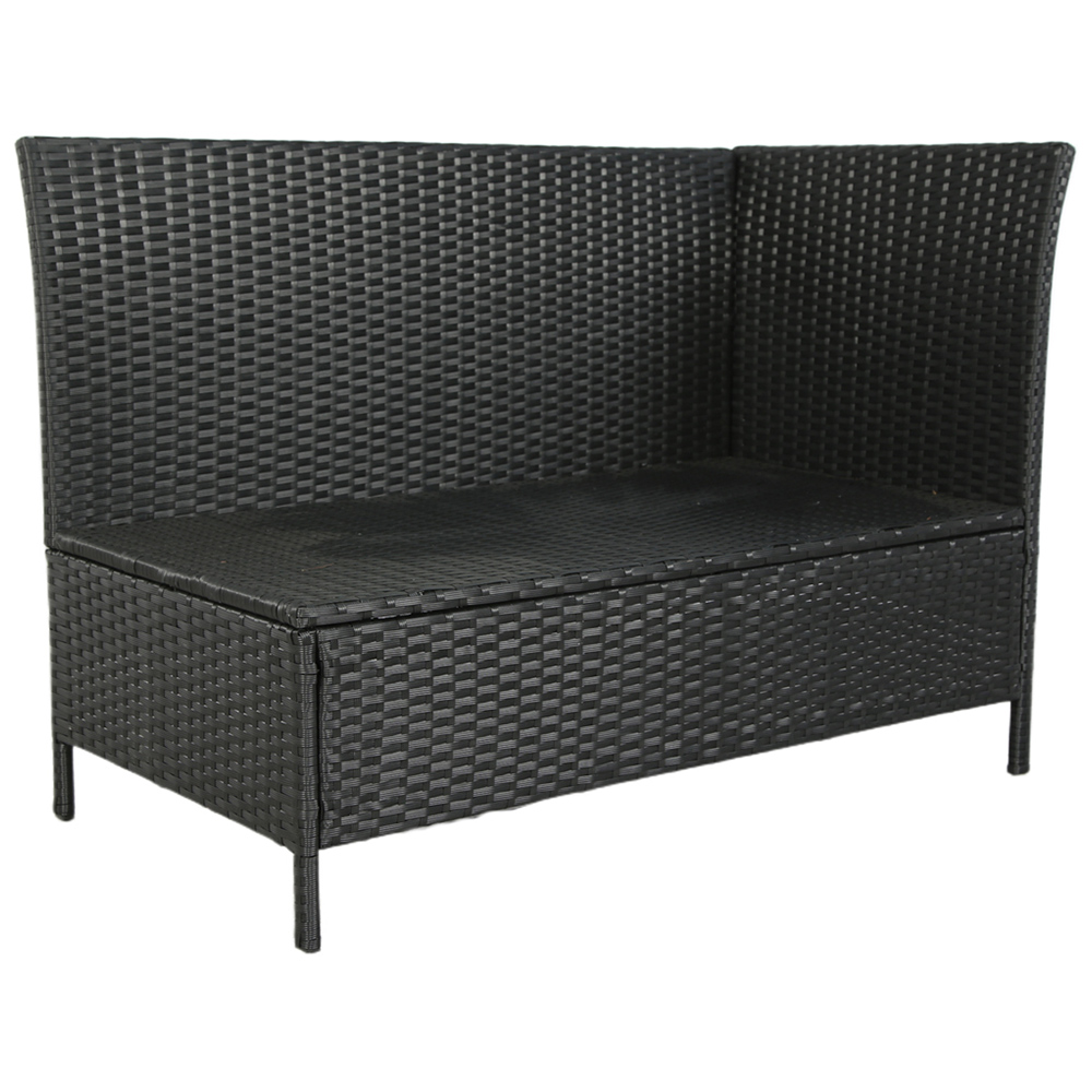 Home Garden Direct Thalia 8 Seater Black Rattan Corner Sofa Set Image 5