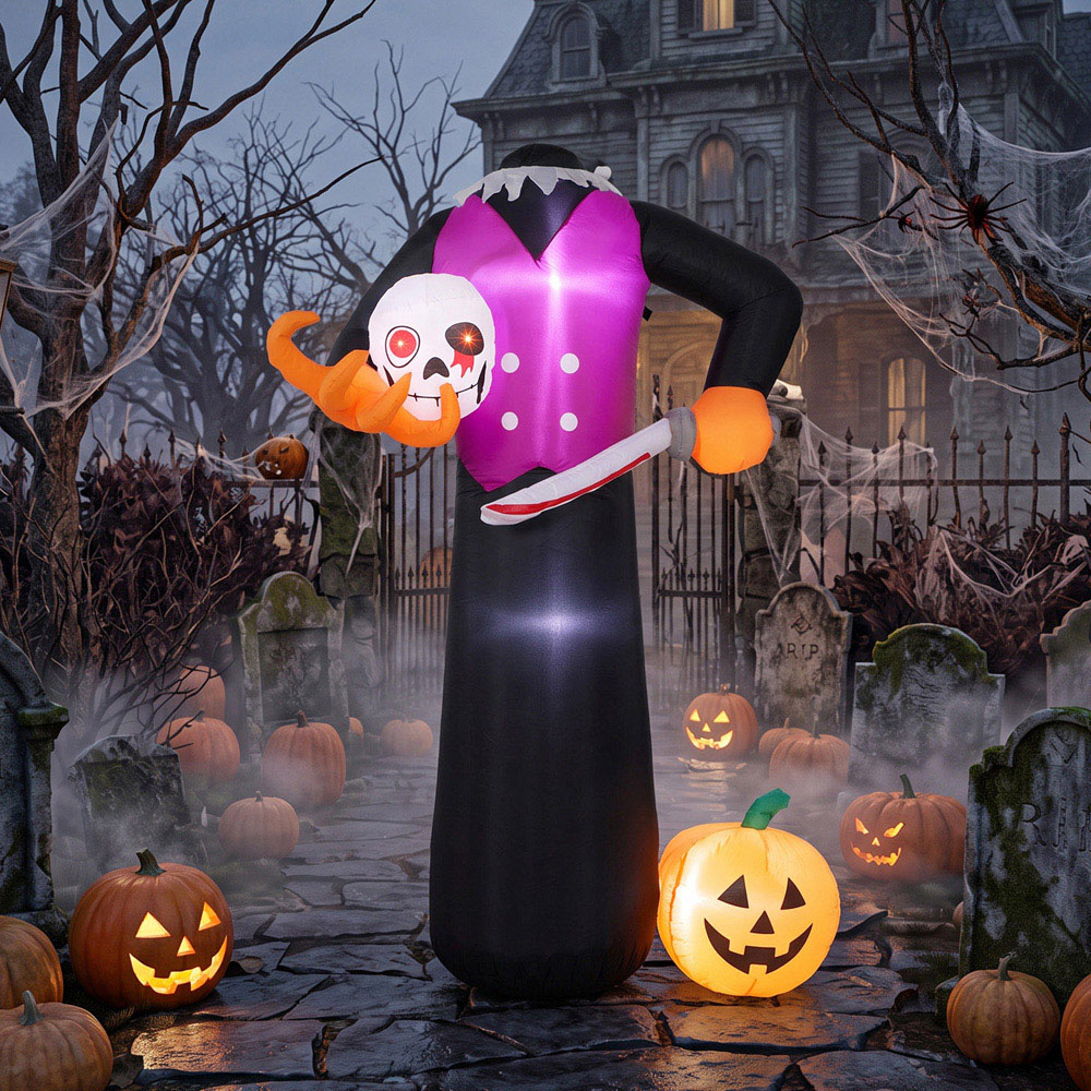 Outsunny Inflatable Headless Skeleton Halloween Decoration 6ft Image 4