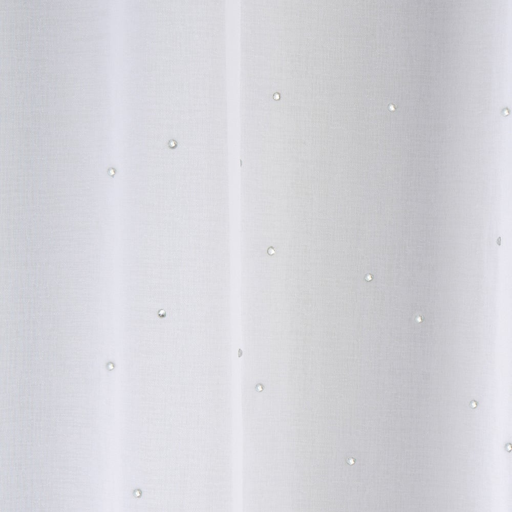 White Jewel Voile Curtain 122 x 140cm Image 3