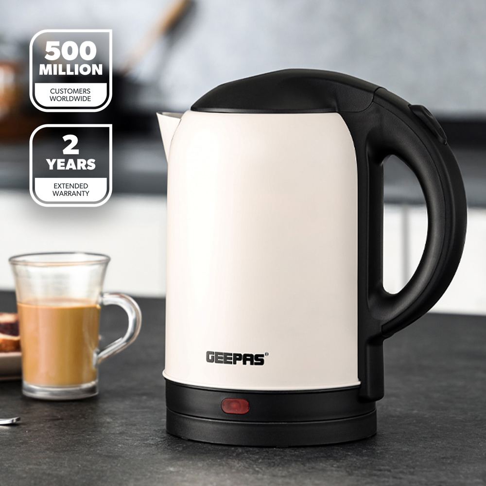Geepas GK5466UK-CR Matte Cream 1.8L Kettle 1800W Image 2