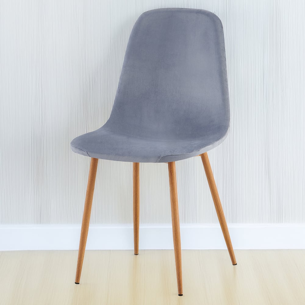 DS Living Luxe Set of 2 Blue Mirage Wood Printed Coating Dining Chairs Image 1