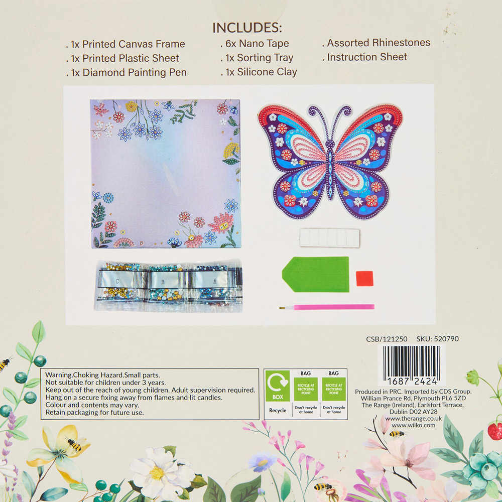 Butterfly 3D Diamond Sticker Canvas Kit Image 7