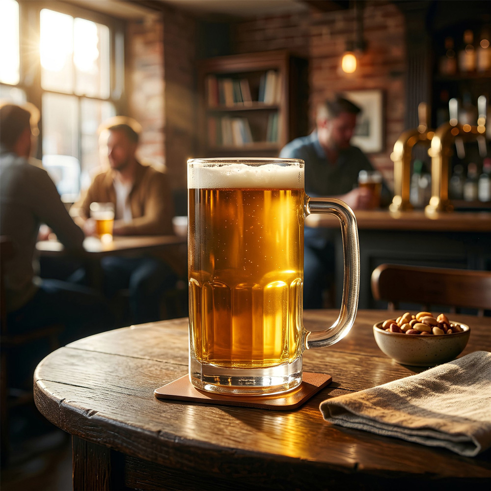 Argon Tableware Clear Glass Pint Beer Mug 540ml 4 Pack Image 3