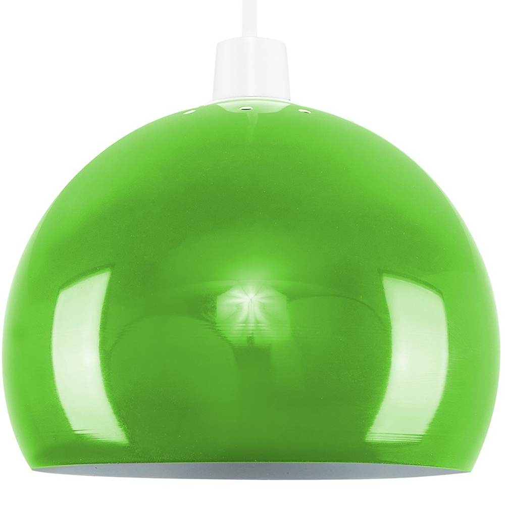 ValueLights Green Arco Mini Metal Pendant Light Shade Image 1