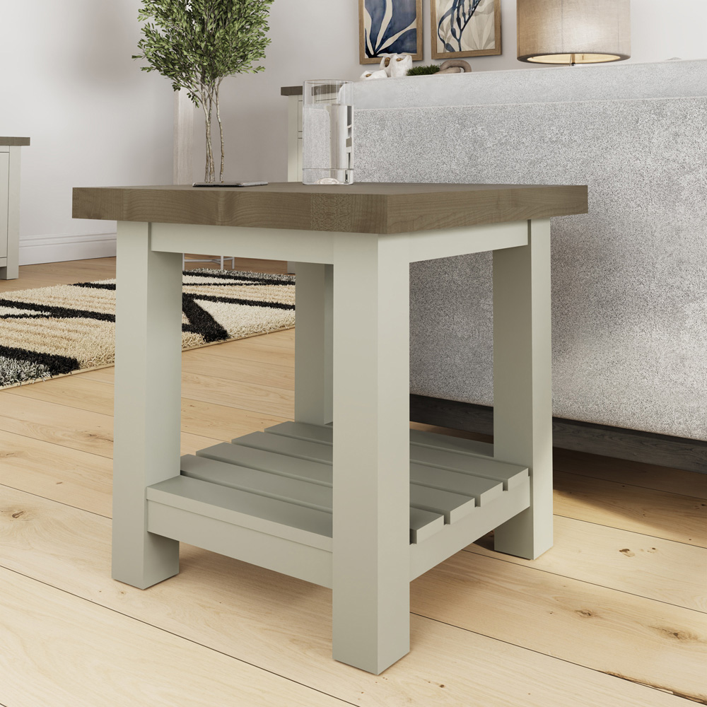 FWStyle Purbeck Truffle Side Table Image 5