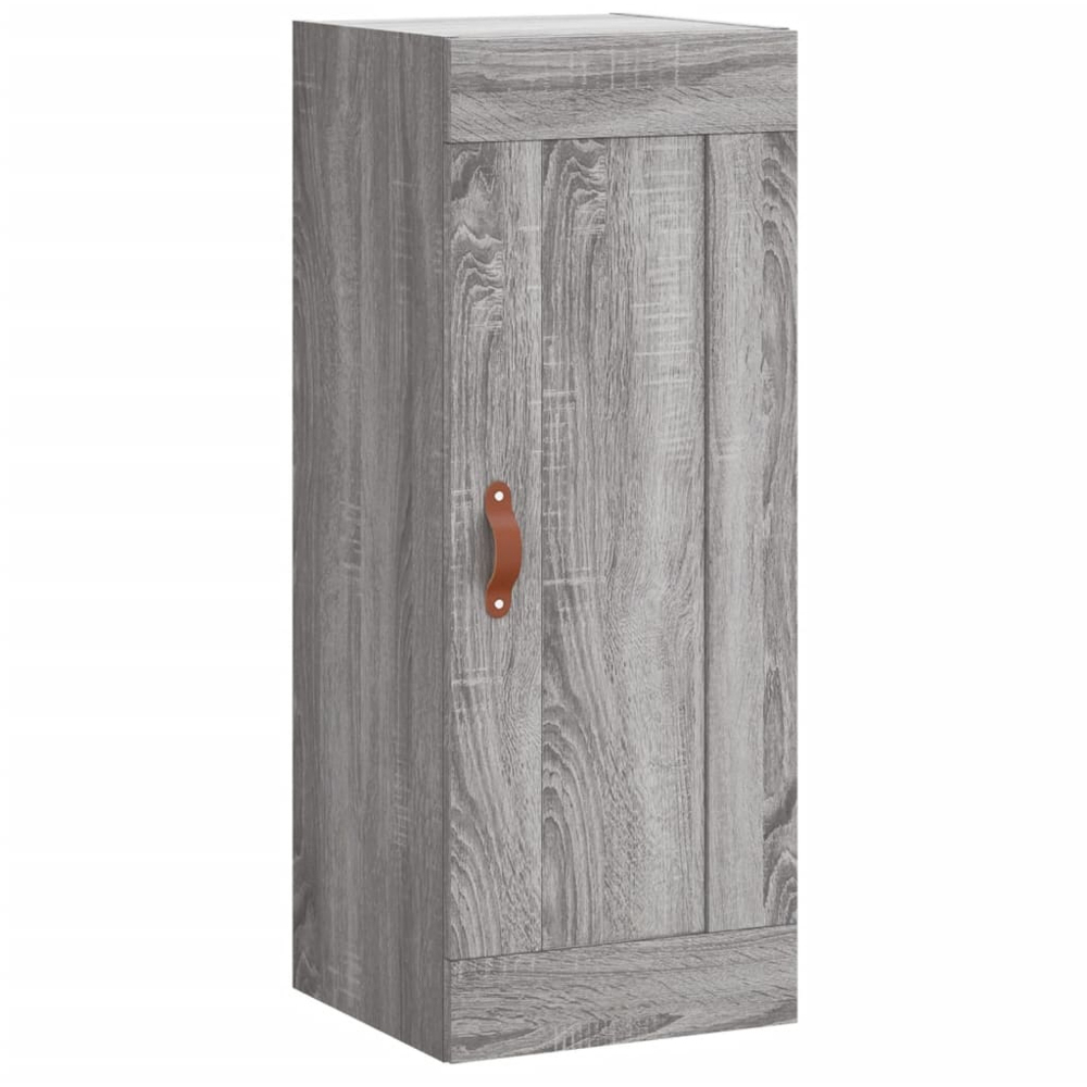 vidaXL Single Door 3 Drawer Grey Sonoma Wooden Highboard Image 8