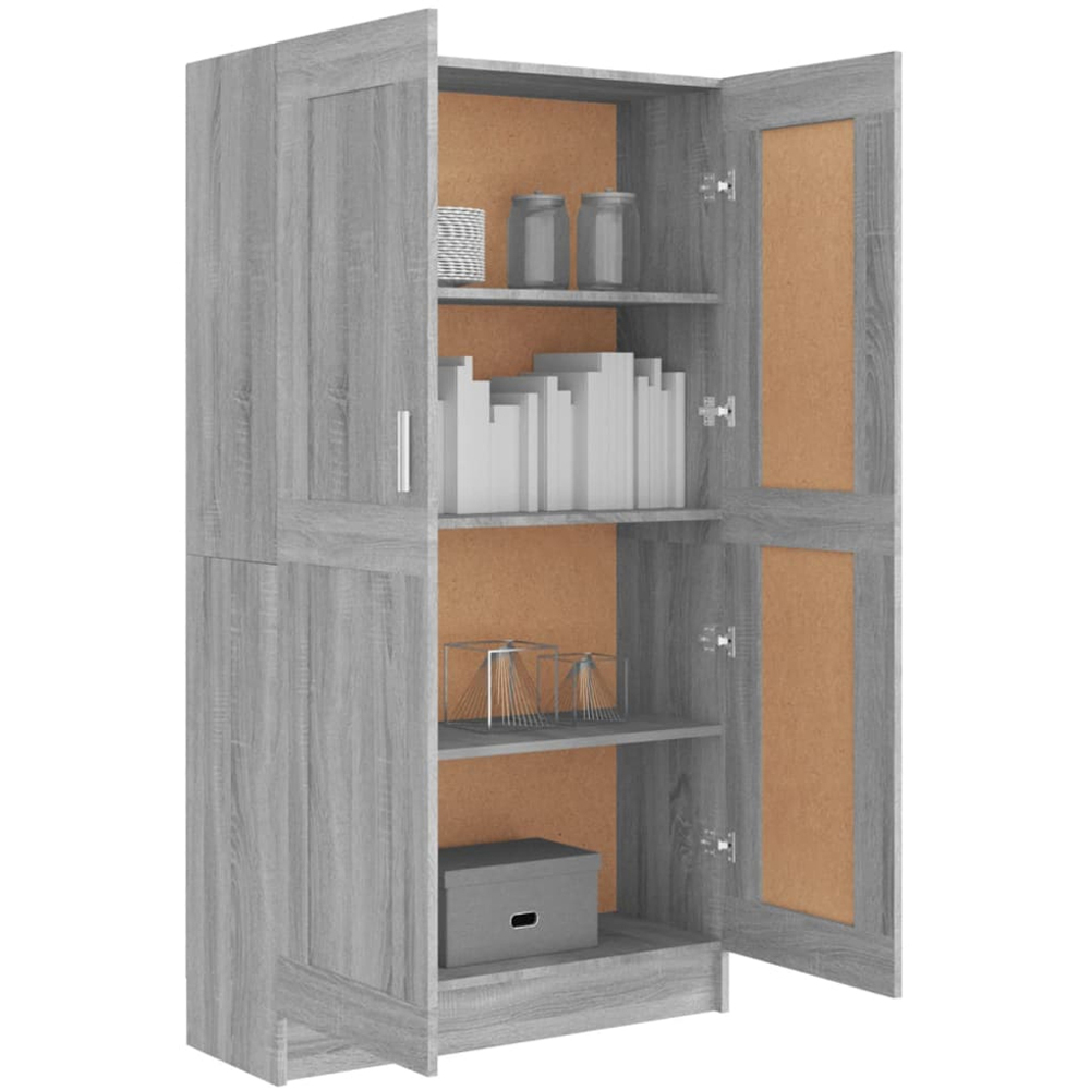vidaXL 2 Door Grey Sonoma Oak Cabinet Image 4