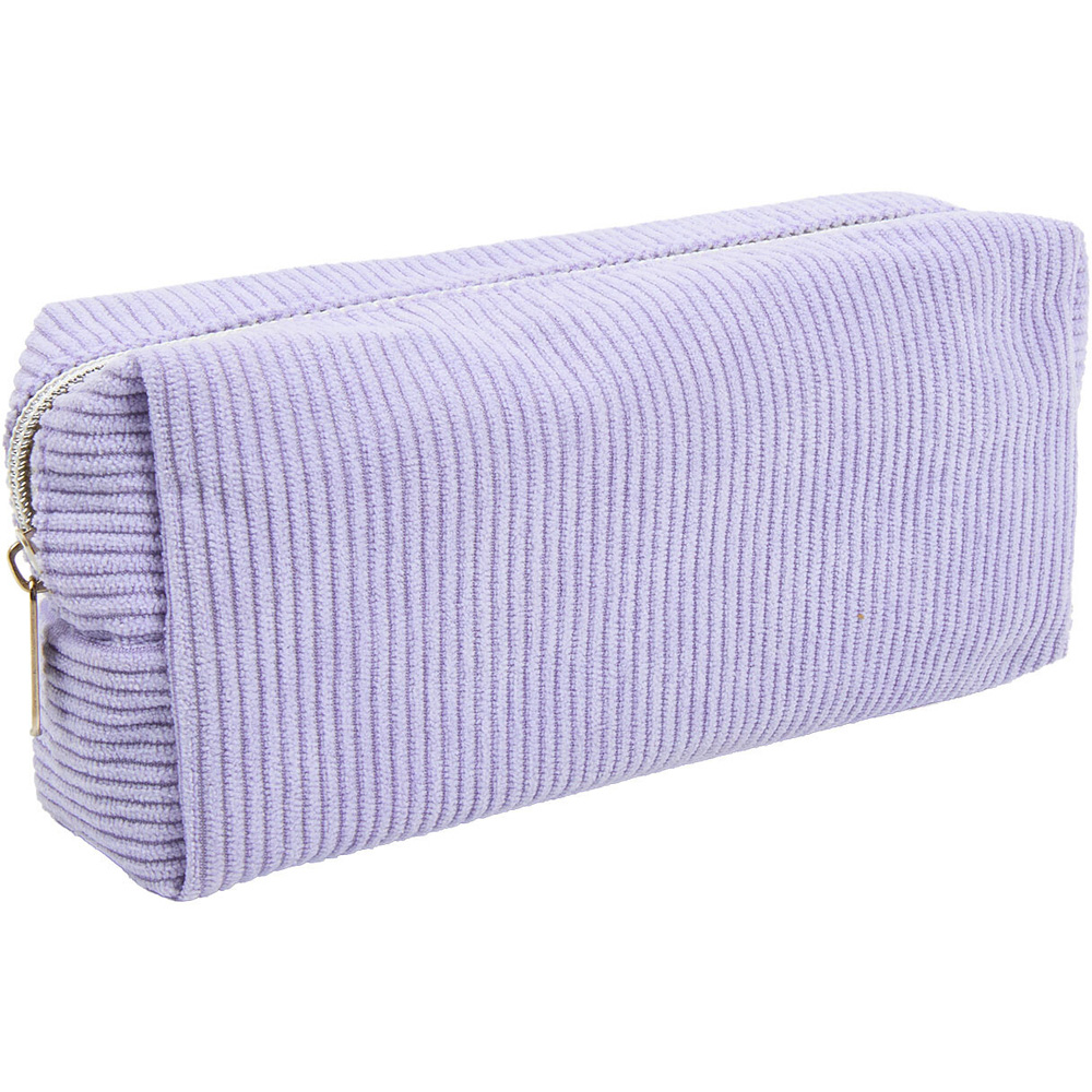 Purple Crush Corduroy Pencil Case Lilac Image 3