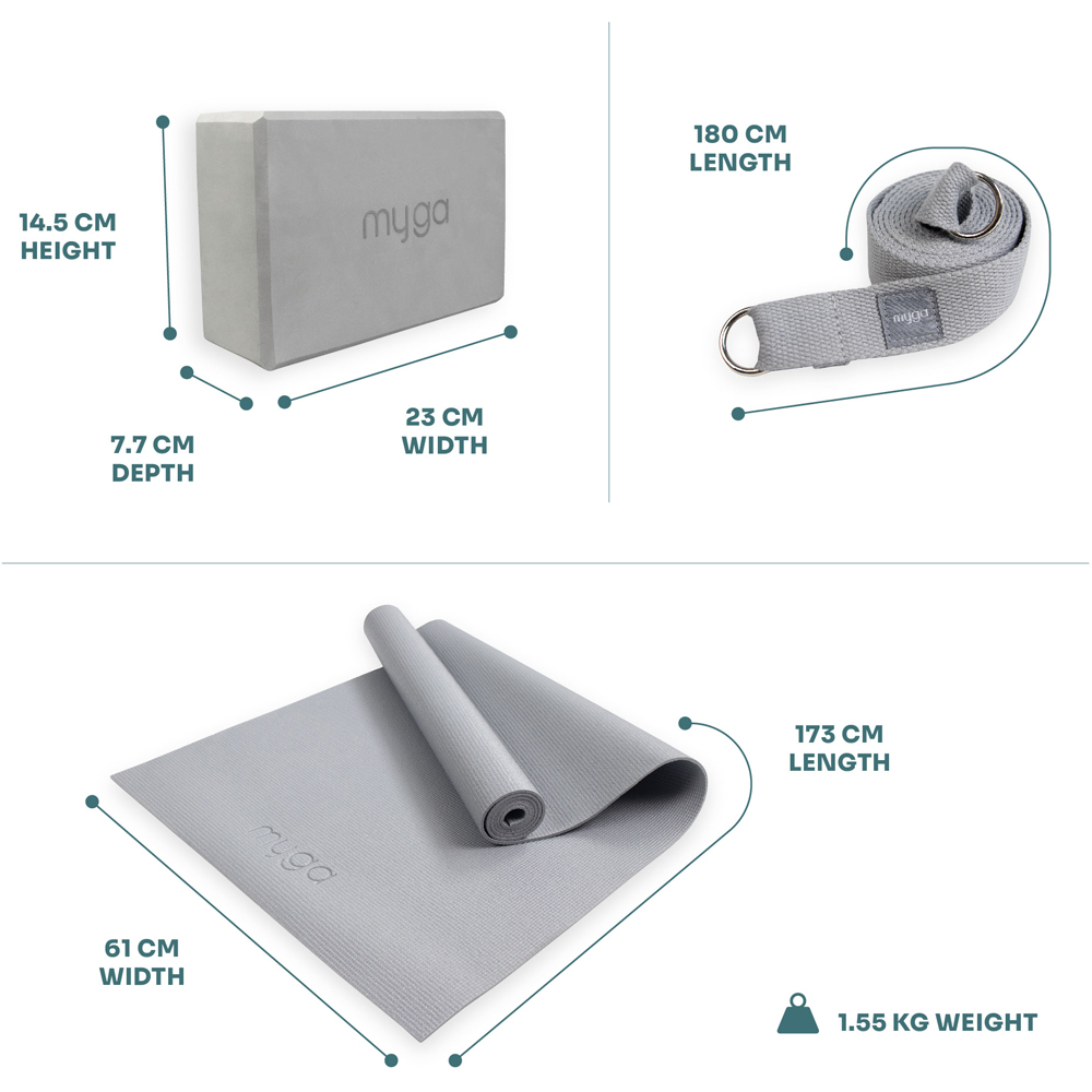 Myga Grey Yoga Starter Set Image 4