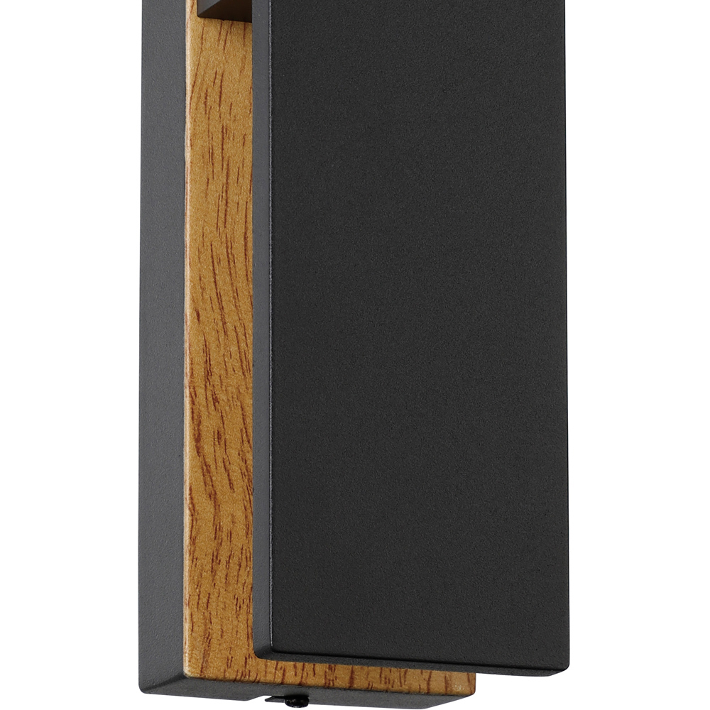EGLO Costorio LED Black and Brown Outdoor Wall Light Image 3