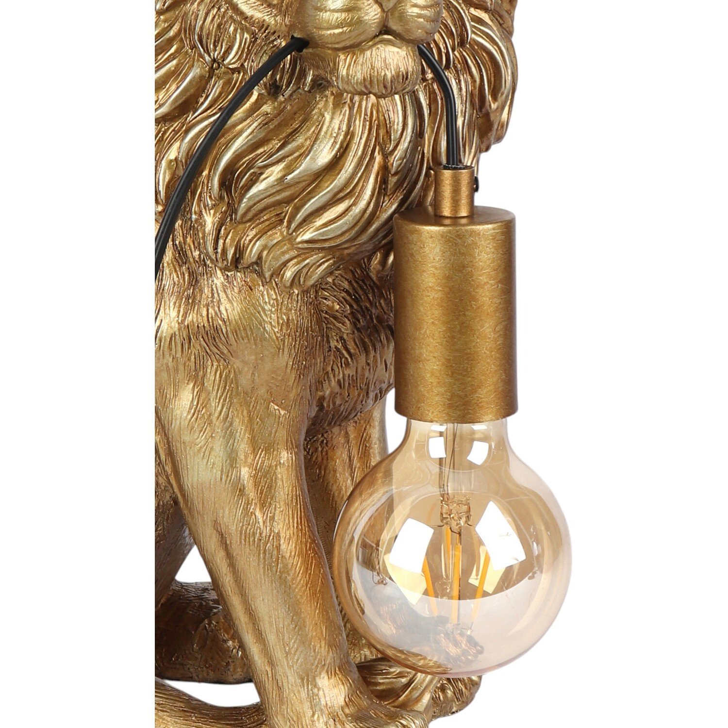 Lion Bulb Table Lamp Gold Image 6