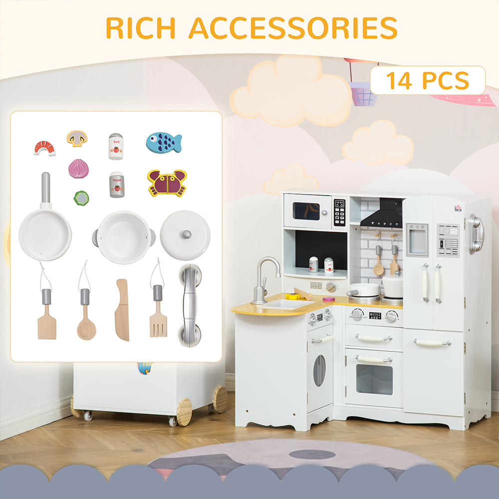 Tommy Toys Kids White Kitchen Play Set Image 5