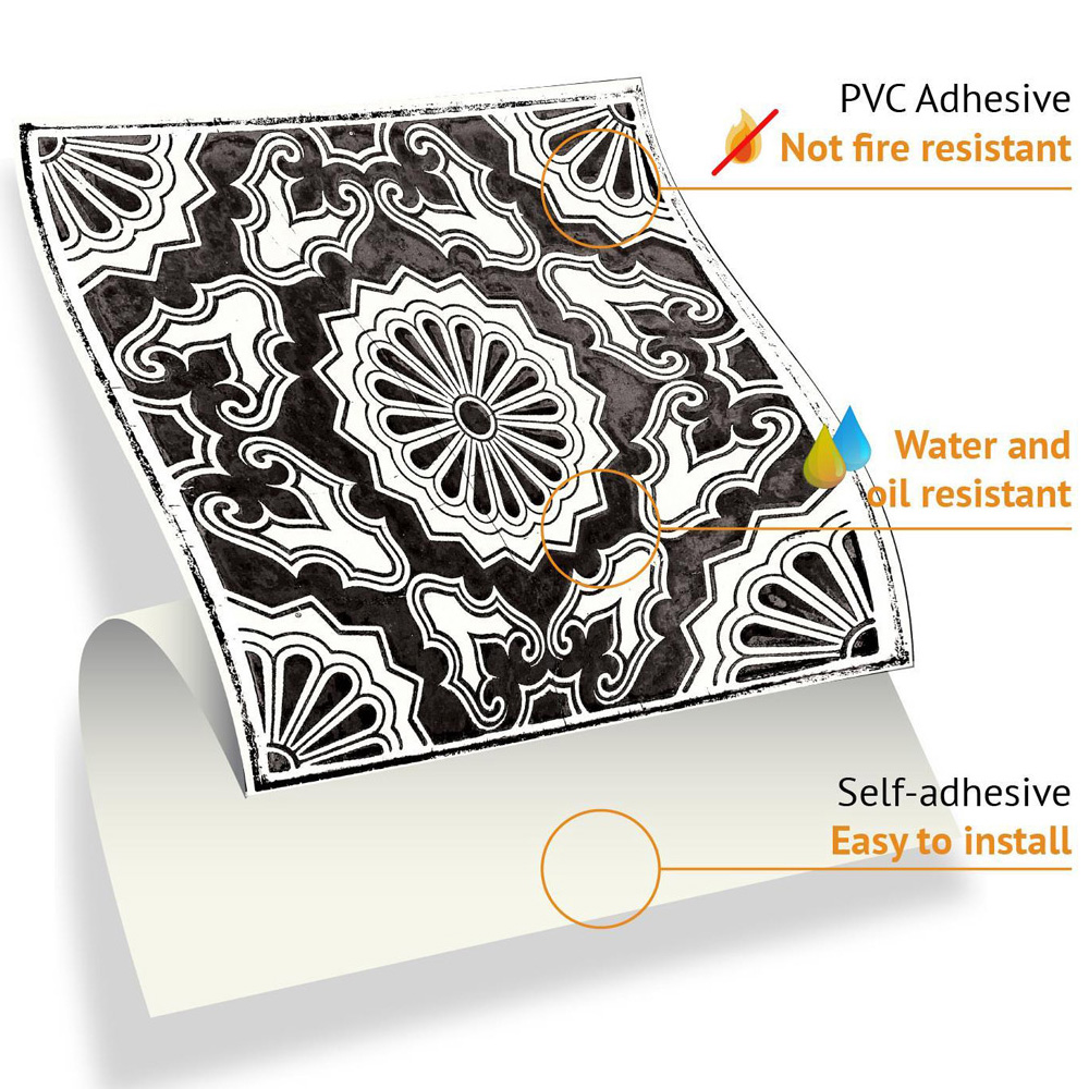 Walplus English Quote Retro Brown Tile Sticker 24 Pack Image 5