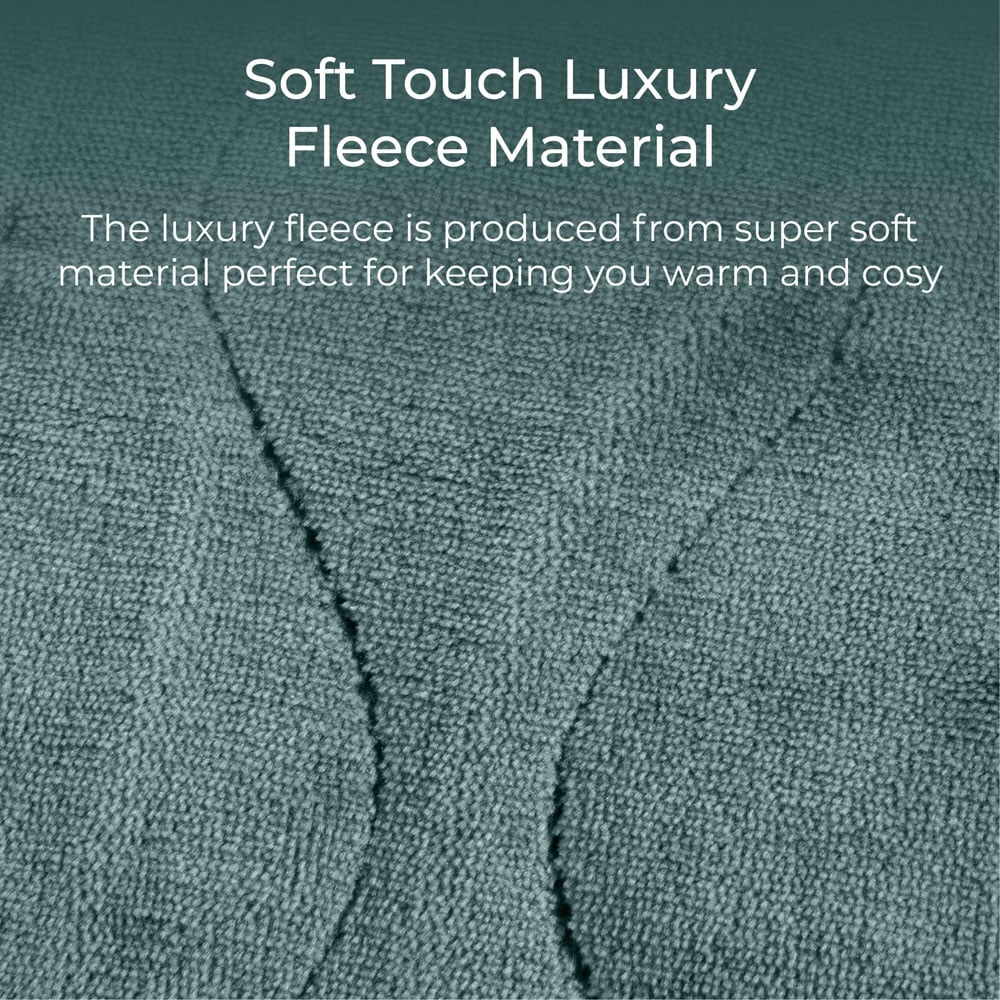 Carmen Green Fleece Electric Heated Throw Over Blanket 160 x 130cm Image 4