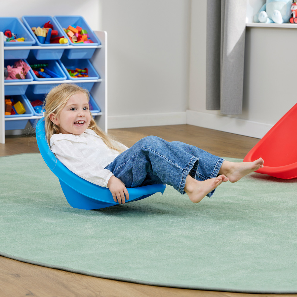 Liberty House Toys Kids Blue Floor Rocking Chair Image 2