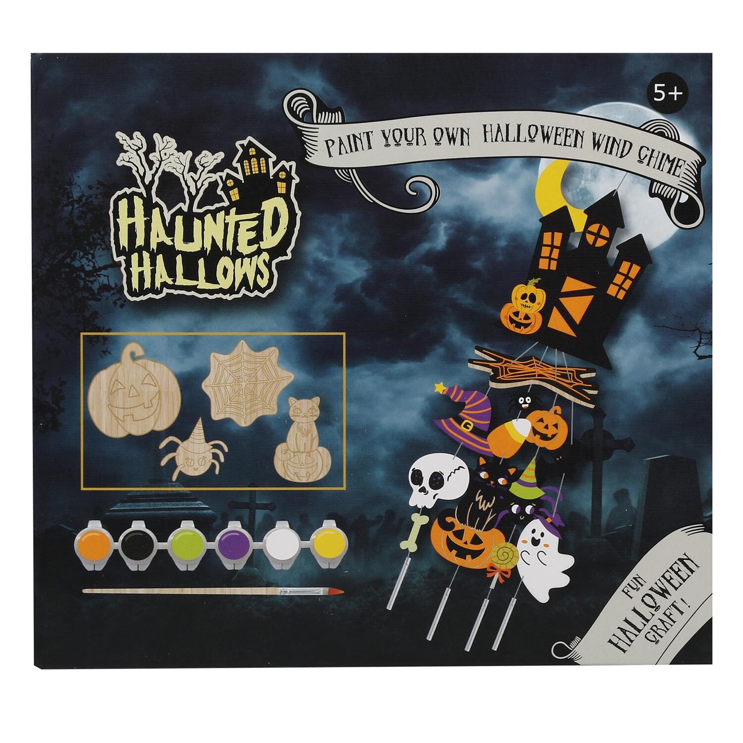 Paint Your Own Halloween Wind Chime Image 1