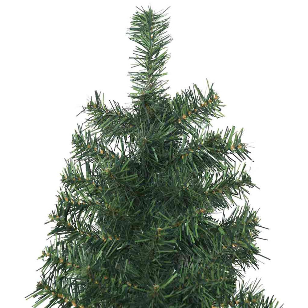 vidaXL Green Artificial Christmas Tree with LEDs Blue Decoration Ornaments 9ft Image 6