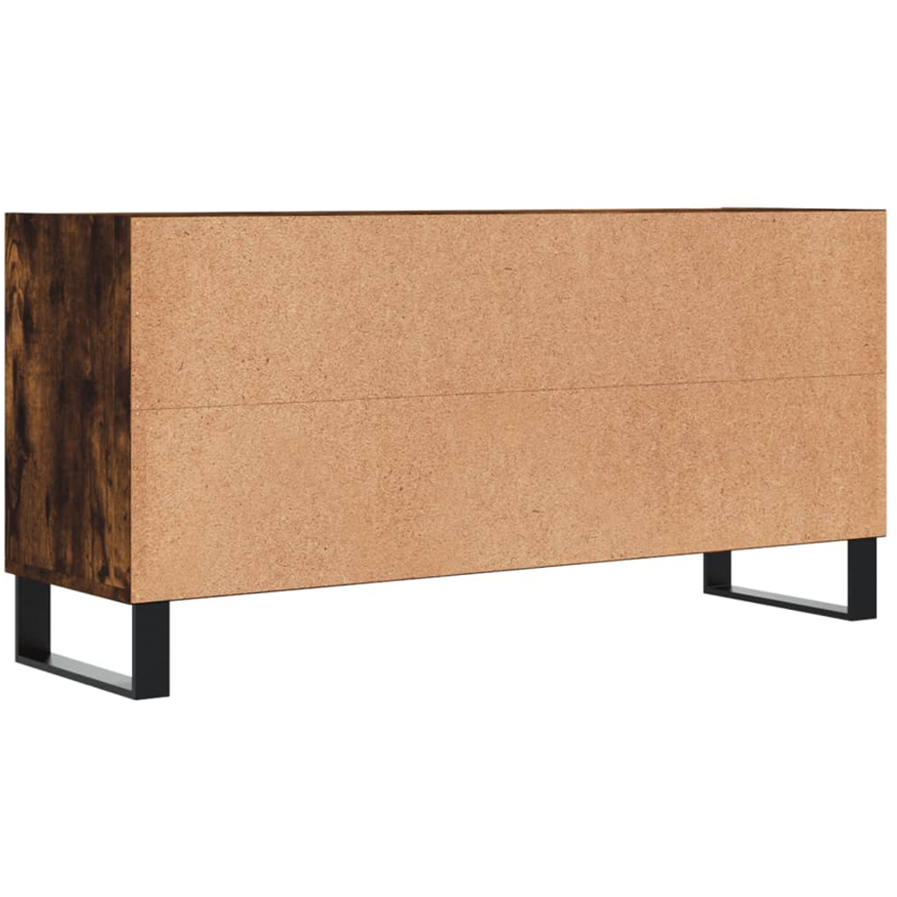 vidaXL 6 Shelf Smoked Oak TV Cabinet Image 6