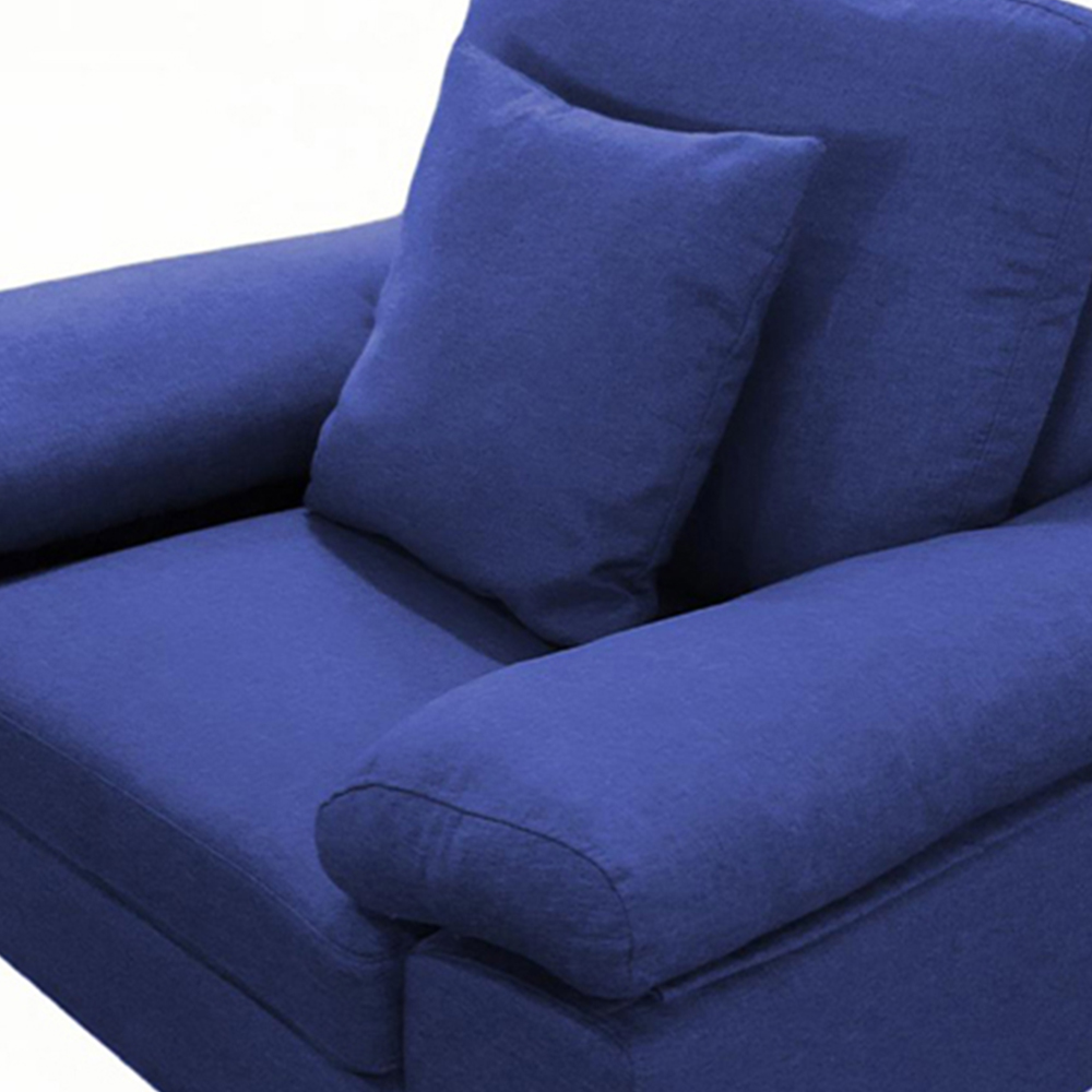 Kosy Koala Blue Fabric Armchair Image 3