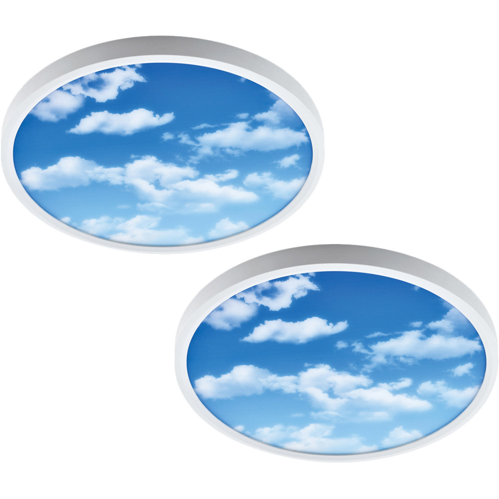 Ener-J Natural Sky Surface Mounted LED Ceiling Light 2 Pack Image 1