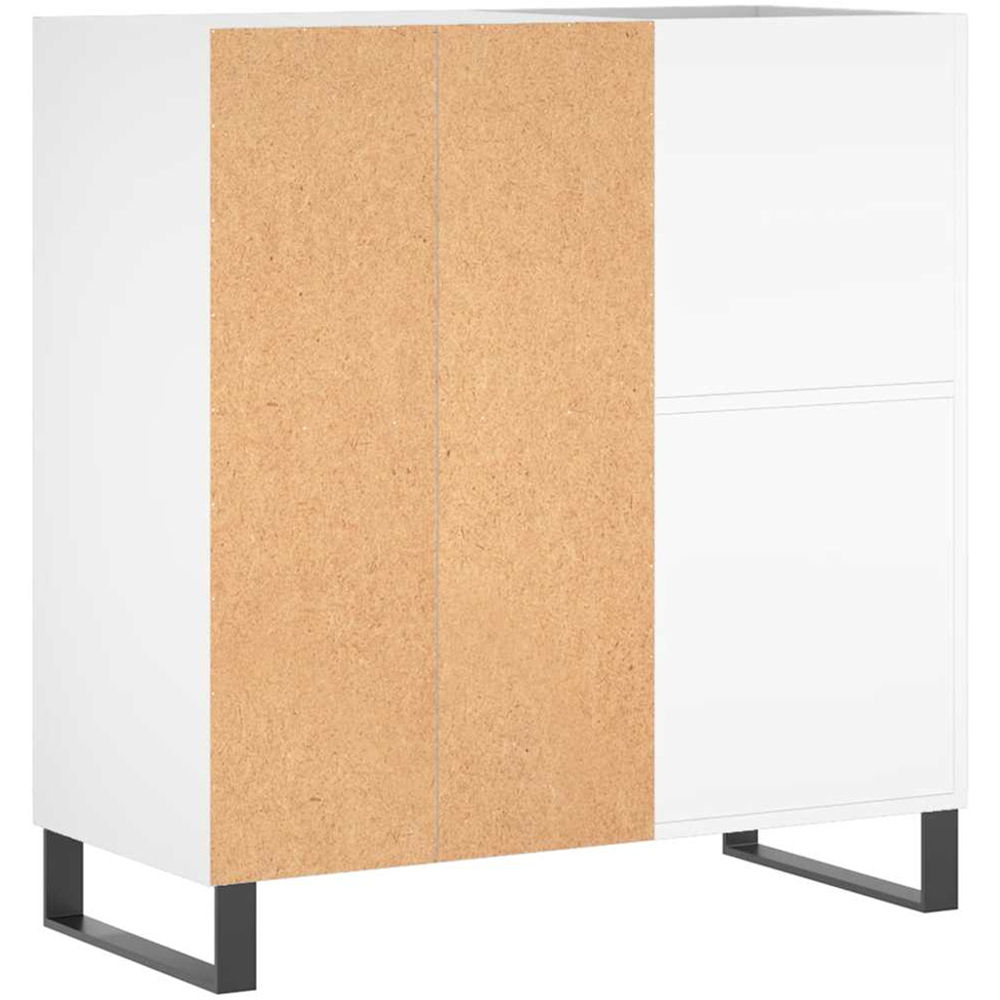 vidaXL 3 Shelf White Record Cabinet Image 6
