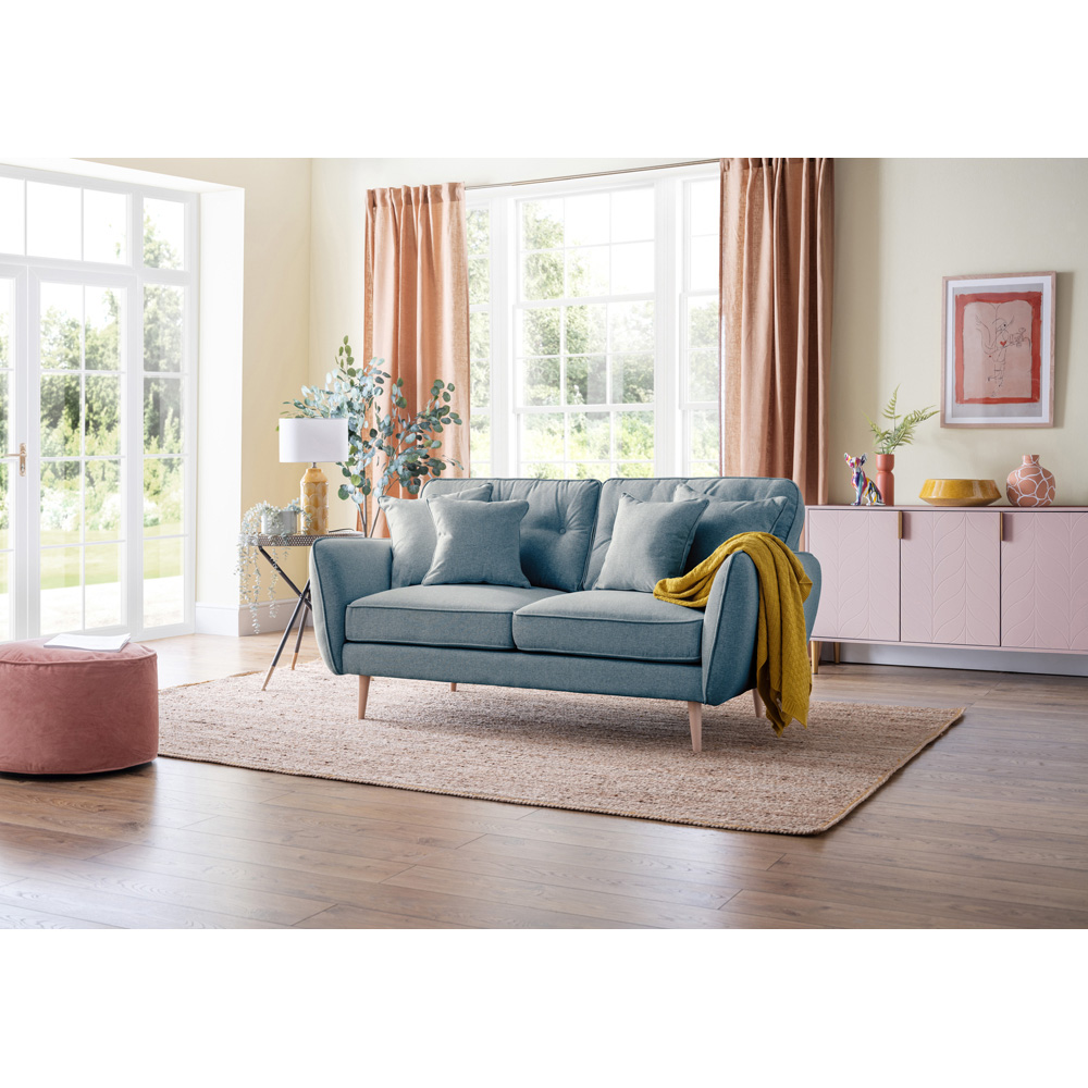 Opry Faro 2 Seater Button Back Denim Sofa Image 5