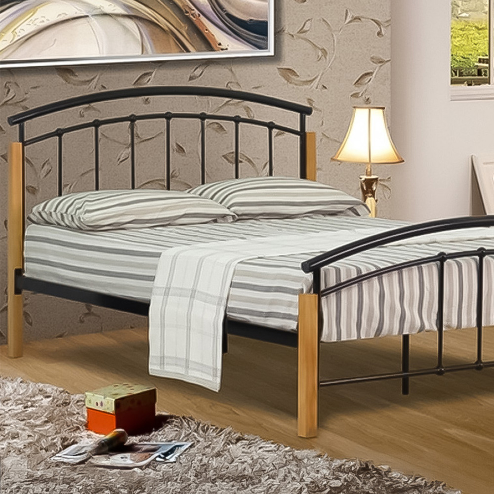 Brooklyn Double Black Metal Bed Frame Image 2