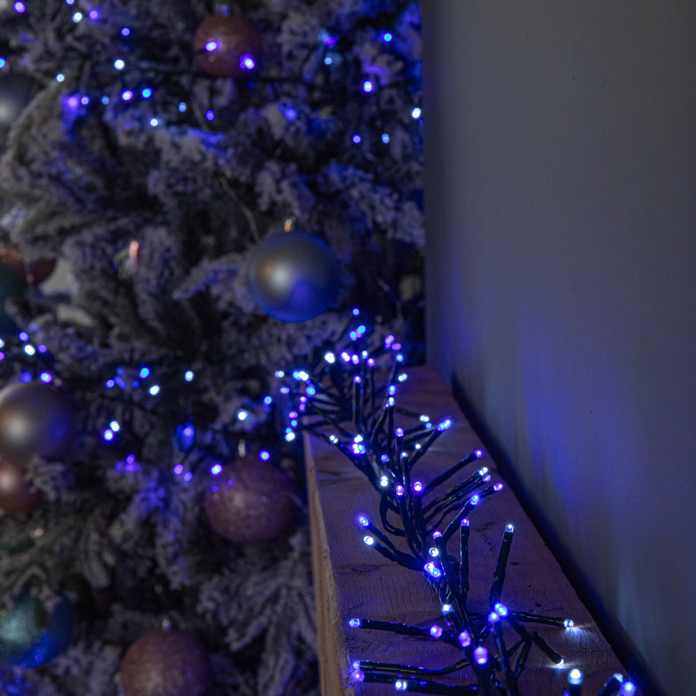 Samuel Alexander 1440 Blue and White LED Christmas Cluster Light 18.5m Image 5