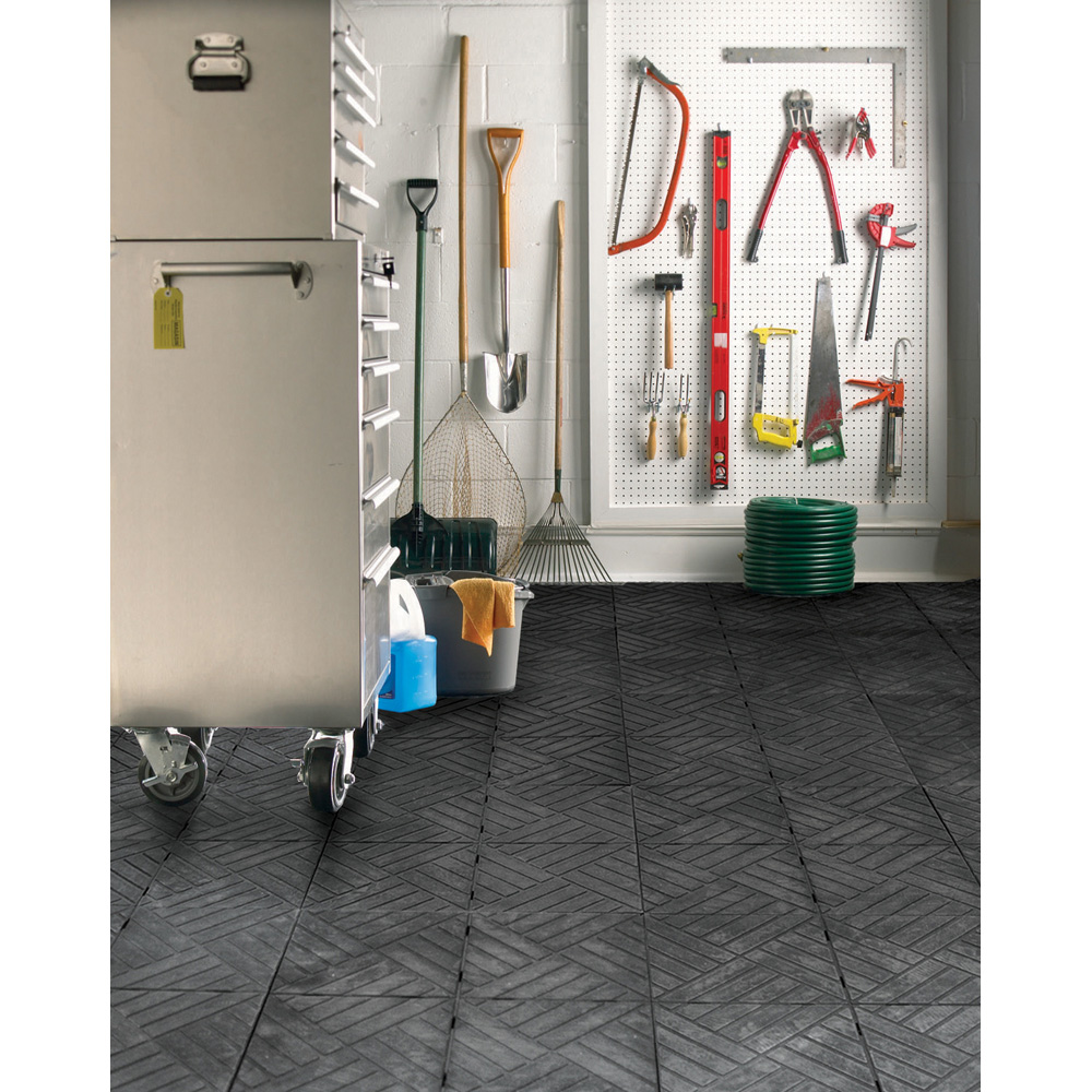 Primeur Extreme Black Solid Tile 45 x 45cm 4 Pack Image 2