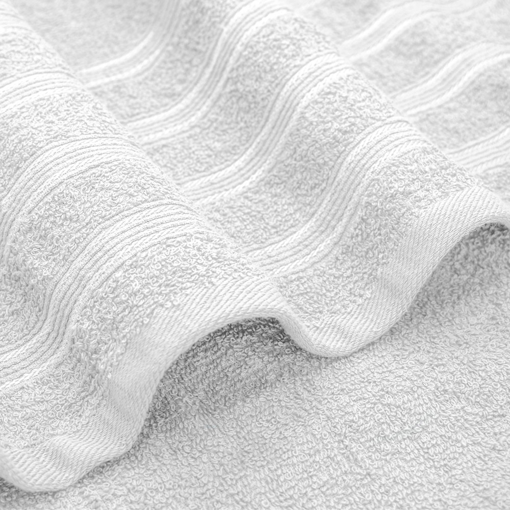 Velosso Hampi Cotton White Hand Towel Set of 2 Image 3