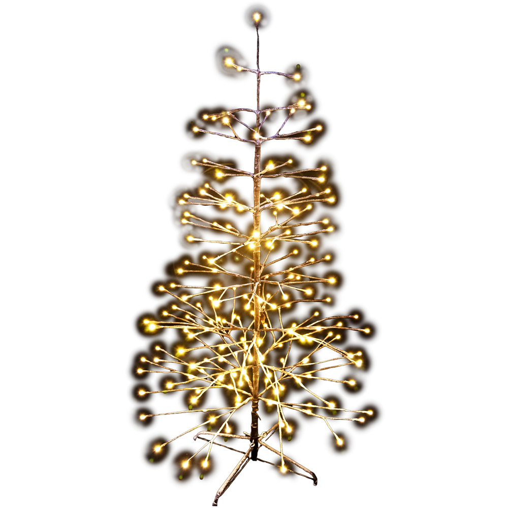 Shatchi Warm White LED Pre-Lit Brown Twig Artificial Christmas Tree 7ft Image 1